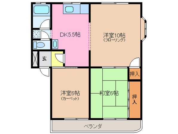 グレースハイツの物件間取画像